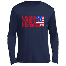 Cigars and Whiskey Long Sleeve Performance Tee