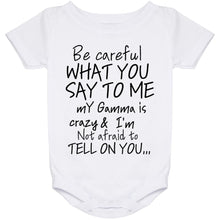 Gamma Onesie Black lettering