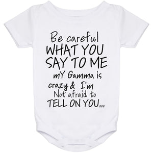 Gamma Onesie Black lettering
