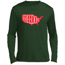 Red Freedom Long Sleeve Performance Tee