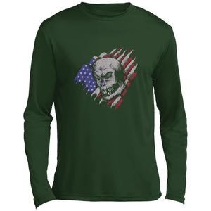 Flag Skull Long Sleeve Performance Tee
