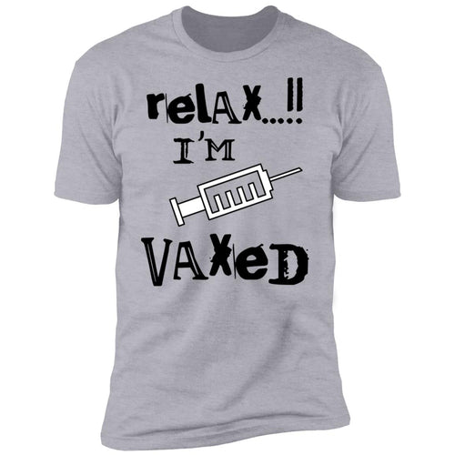 Vaccination T-shirt/black Lettering