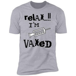 Vaccination T-shirt/black Lettering