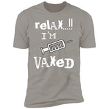 Vaccination T-shirt/white Lettering