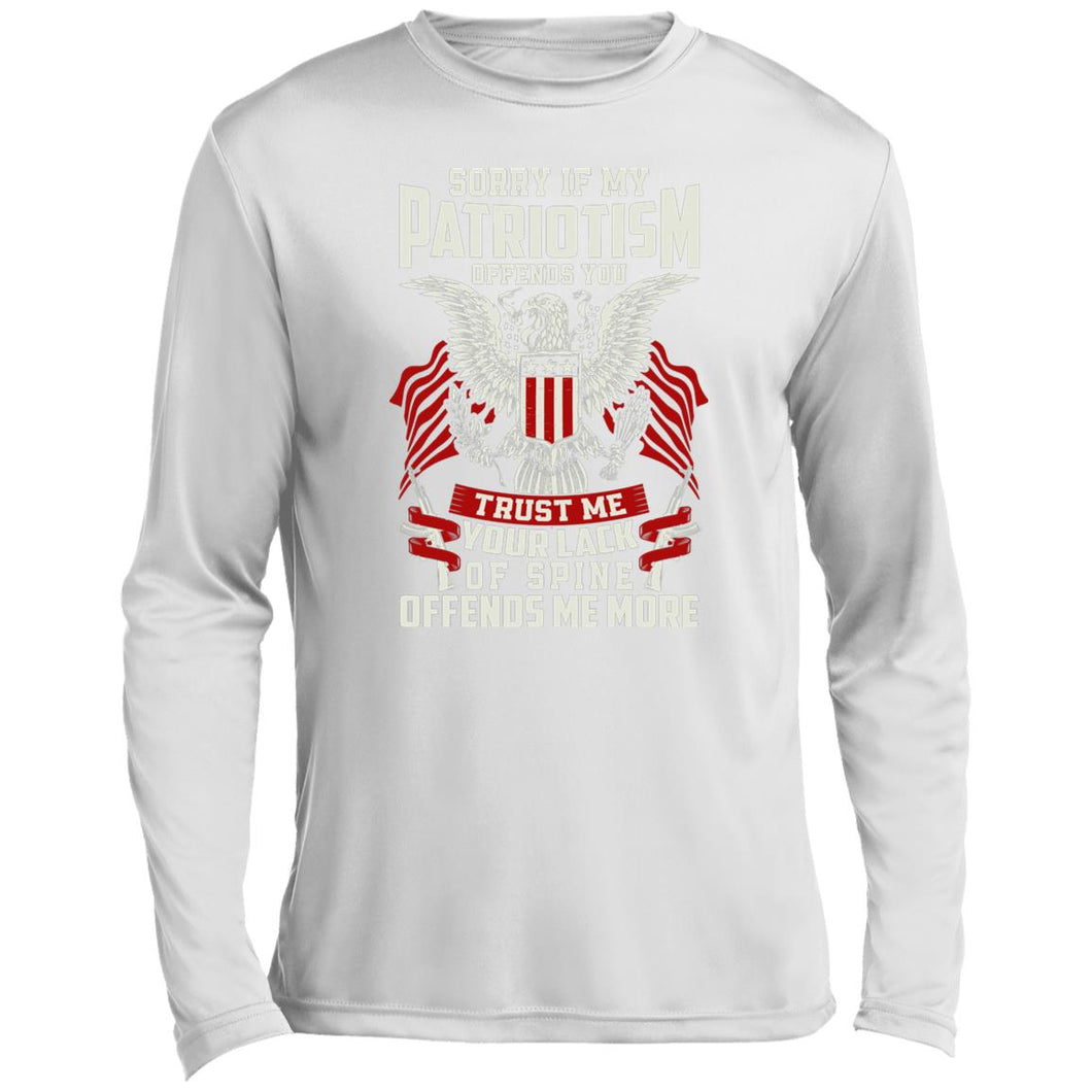 Sorry Patriotic Long Sleeve Performance Tee