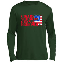 Cigars and Whiskey Long Sleeve Performance Tee