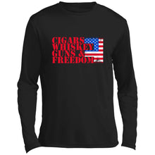 Cigars and Whiskey Long Sleeve Performance Tee