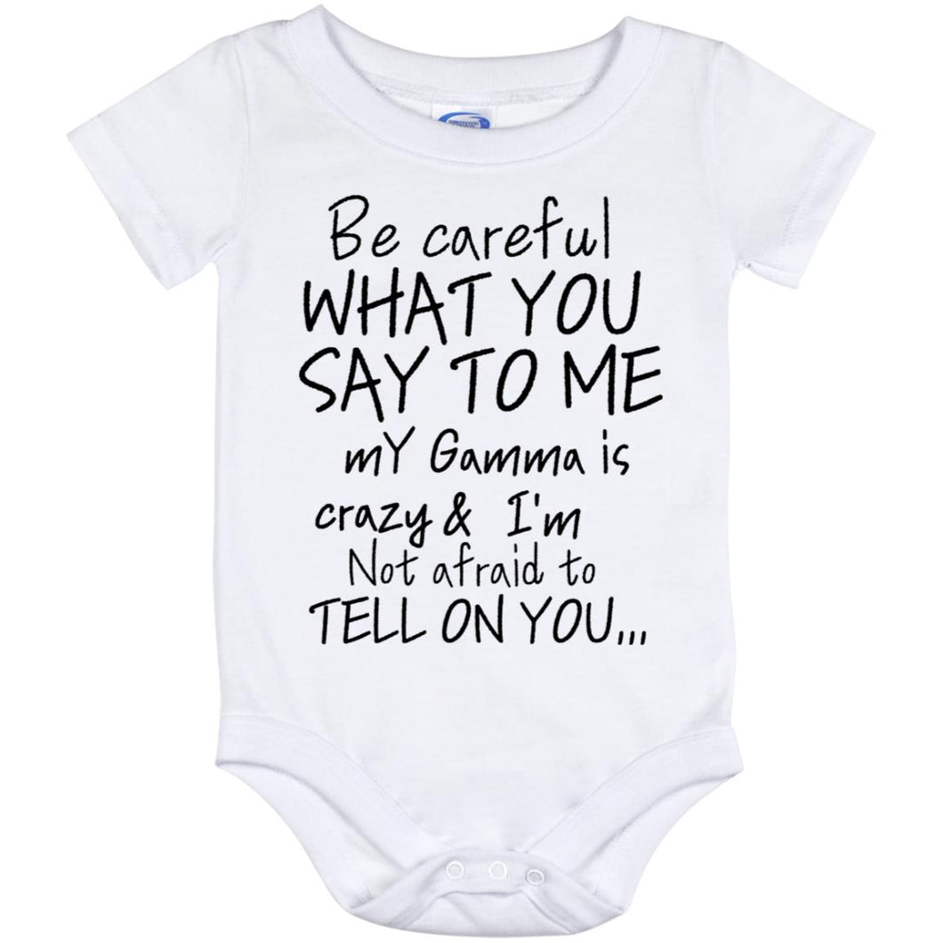 Gamma Onesie Black lettering