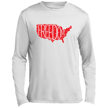Red Freedom Long Sleeve Performance Tee