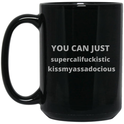 You Can Black mug (grey Lettering)
