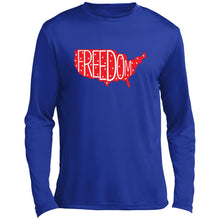 Red Freedom Long Sleeve Performance Tee