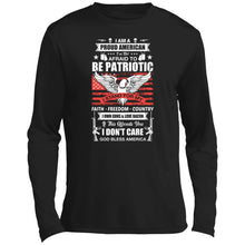 Patriotic Proud American Long Sleeve Performance Tee