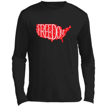 Red Freedom Long Sleeve Performance Tee