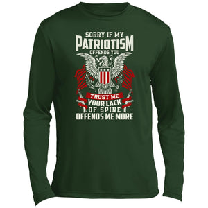Sorry Patriotic Long Sleeve Performance Tee
