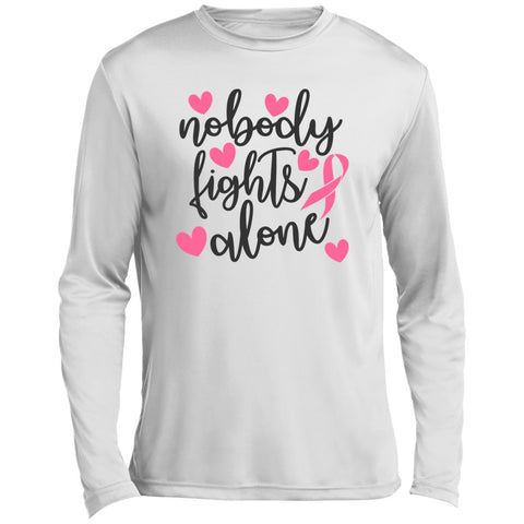 Nobody fights Alone Long Sleeve Performance Tee