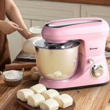 5.3 Qt Stand Kitchen Food Mixer 6 Speed with Dough Hook Beater-Black