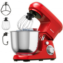 5.3 Qt Stand Kitchen Food Mixer 6 Speed with Dough Hook Beater-Black