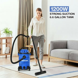 3 in 1 6.6 Gallon 4.8 Peak HP Wet Dry Vacuum Cleaner with Blower-Blue