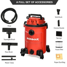 3 in 1 6.6 Gallon 4.8 Peak HP Wet Dry Vacuum Cleaner with Blower-Blue