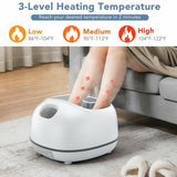Steam Foot Spa Massager With 3 Heating Levels and Timers-White