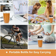 1000W Portable Blender with 6-Blade Design-Black