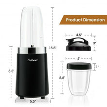 1000W Portable Blender with 6-Blade Design-Black