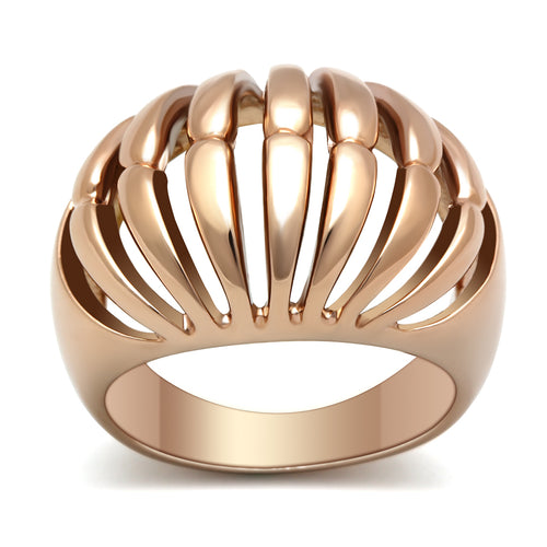 GL162 - Brass Ring IP Rose Gold(Ion Plating) Women No Stone No Stone