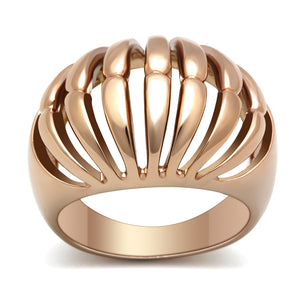 GL162 - Brass Ring IP Rose Gold(Ion Plating) Women No Stone No Stone