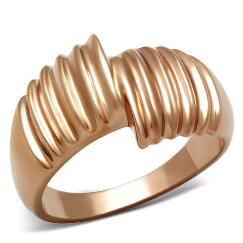 GL212 - Brass Ring IP Rose Gold(Ion Plating) Women No Stone No Stone