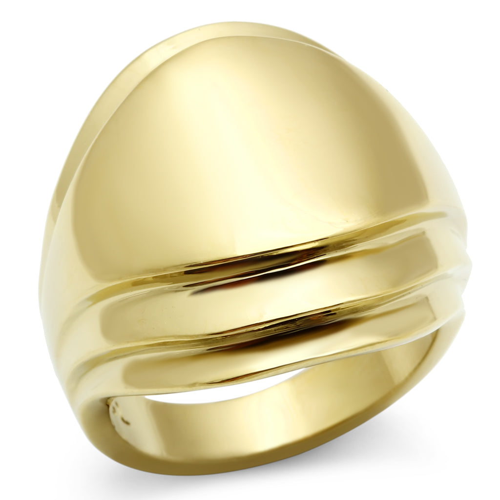 GL286 - Brass Ring IP Gold(Ion Plating) Women No Stone No Stone