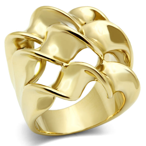 GL288 - Brass Ring IP Gold(Ion Plating) Women No Stone No Stone