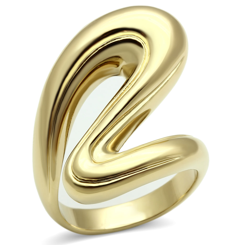 GL290 - Brass Ring IP Gold(Ion Plating) Women No Stone No Stone