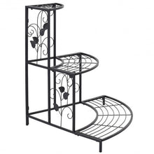 3 Tier Floral Corner Metal Plant Pot Rack