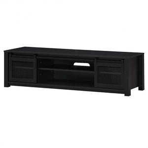 TV Stand Entertainment Center for TV's up to 65 Inch with Adjustable Shelves-Brown