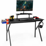 Gaming Desk Computer Desk with Cup Holder and Headphone Hook