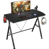 Y-shaped Gaming Desk with Phone Slot and Cup Holder