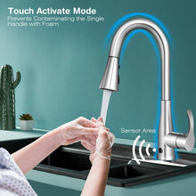 Touchless Kitchen Faucet with 360? Swivel Single Handle Sensor and 3 Mode Sprayer