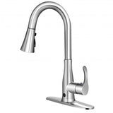 Touchless Kitchen Faucet with 360? Swivel Single Handle Sensor and 3 Mode Sprayer