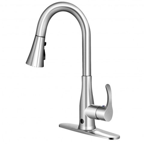 Touchless Kitchen Faucet with 360? Swivel Single Handle Sensor and 3 Mode Sprayer
