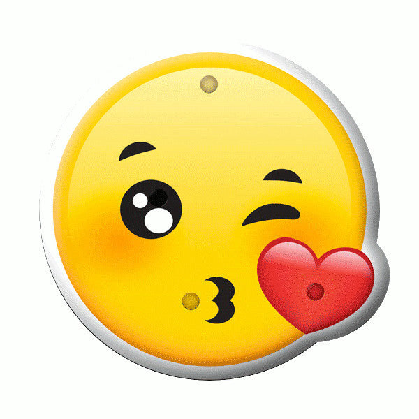 Kissy Face Emoji Light Up LED Party Pin