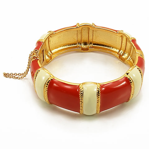 LO1435 - Brass Bangle Gold Women No Stone No Stone