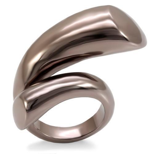 LO1688 - Brass Ring Chocolate Gold Women No Stone No Stone