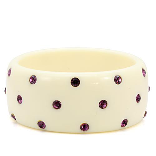 LO1906 - Resin Bangle N/A Women Top Grade Crystal Amethyst