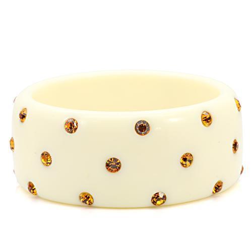 LO1908 - Resin Bangle N/A Women Top Grade Crystal Topaz