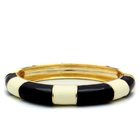 LO1959 - White Metal Bangle Gold Women No Stone No Stone