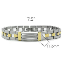 LO2030 - White Metal Bracelet Matte Rhodium & Gold Women No Stone No Stone