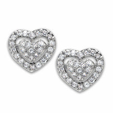 LO2042 - Brass Earrings Rhodium Women AAA Grade CZ Clear