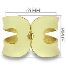 LO2122 - White Metal Bangle Flash Gold Women No Stone No Stone