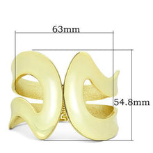 LO2124 - White Metal Bangle Flash Gold Women No Stone No Stone