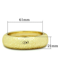 LO2132 - White Metal Bangle Flash Gold Women No Stone No Stone